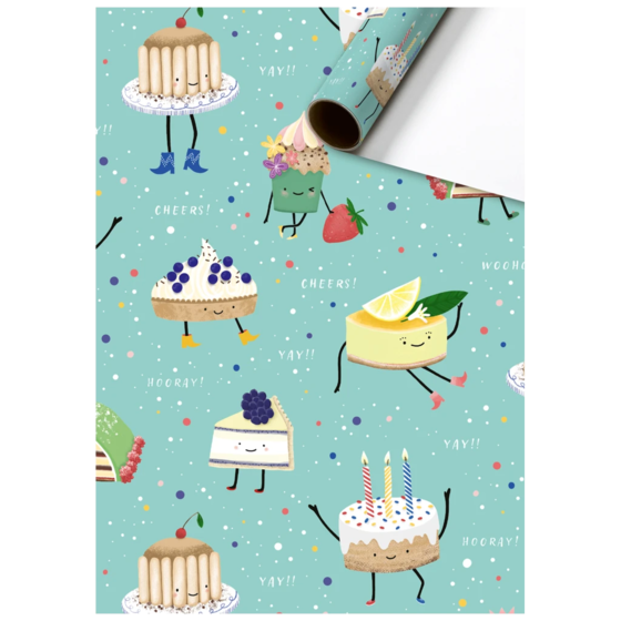 Geschenkpapier „Maurita“ | 70 cm × 2 m, 80 g/m², mintgrün