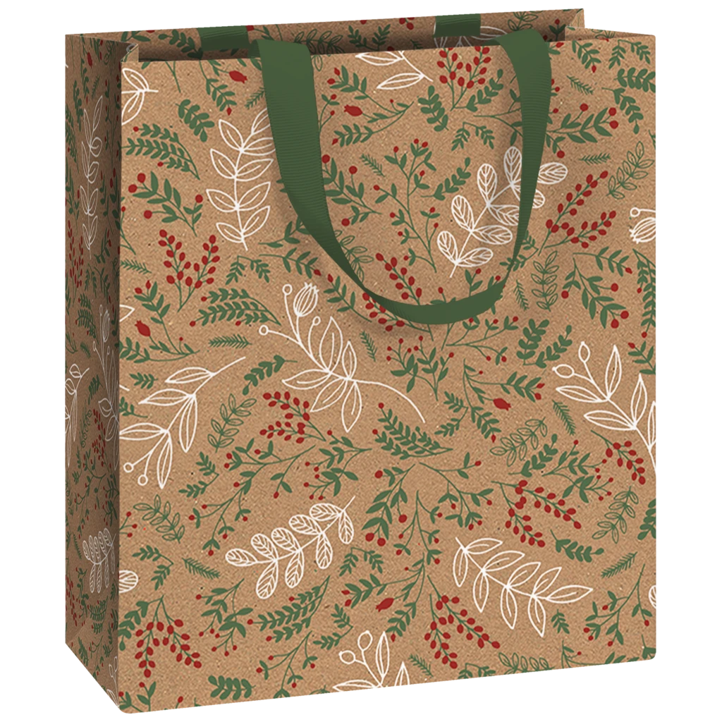 Geschenktasche | 18×21×8 cm, 250 g/m², braun