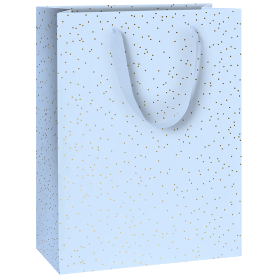 Geschenktasche „Yvie blau hell“ | 23×30×13 cm, 250 g/m², hellblau