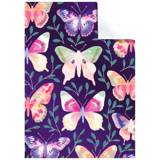 Geschenkpapier-Bogen „Louka“ | 100×70 cm, 76 g/m², dunkelviolett