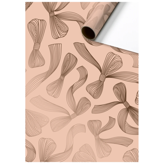 Gift Wrapping Paper “Mari” | 70 cm × 1,5 m, 76 gsm, rose