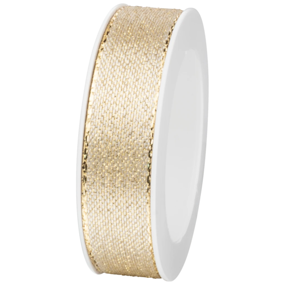 Geschenkband | Satin Polyester, 15 mm × 4 m, gold