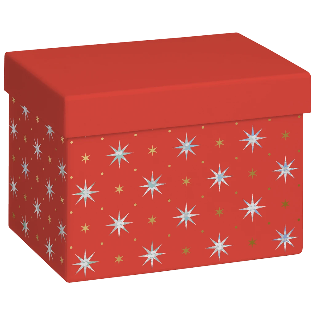 Geschenkbox „Zidonia“ | 12×12×16,5 cm, 120 g/m², rot