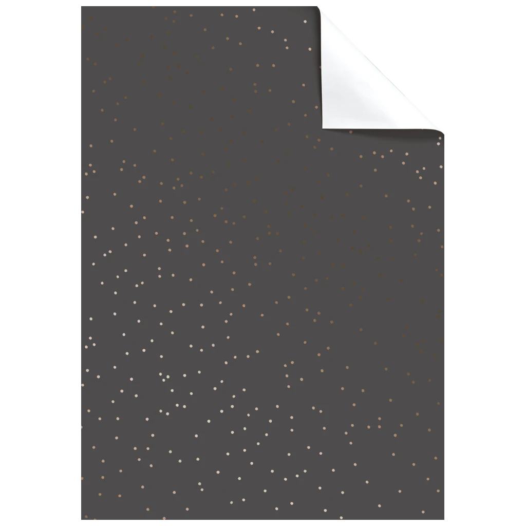 Gift Wrapping Paper Sheet “Yvie” | 70×70 cm, 76 gsm, anthracite