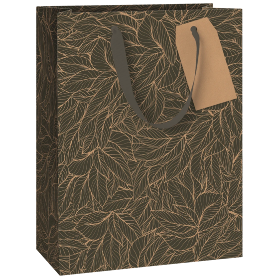 Geschenktasche „Naha grau dunkel“ | 23×30×13 cm, 230 g/m², dunkelgrau