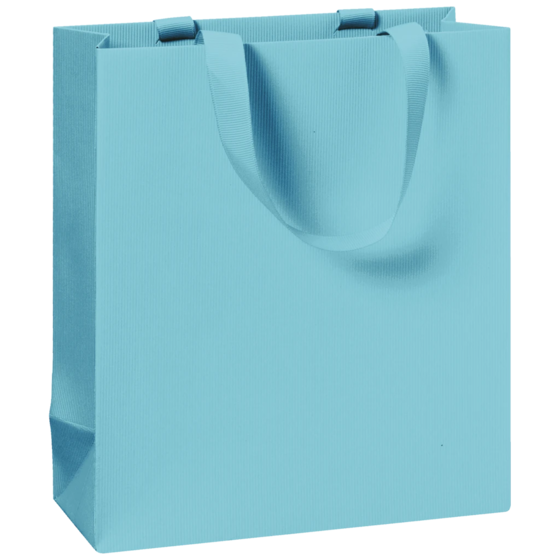 Pochette cadeau One Colour | 18×21×8 cm, 250 g/m², bleu clair