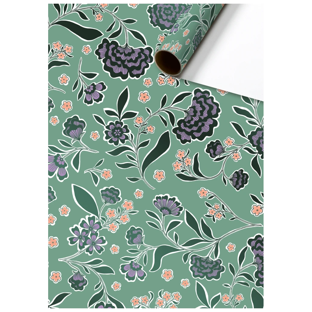 Geschenkpapier „Mamoka“ | 70 cm × 1,5 m, 76 g/m², jade