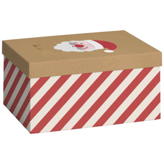 Boîte cadeau | 16×12×24 cm, 120 g/m², rouge/marron