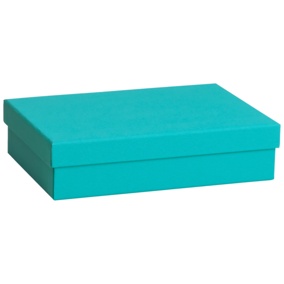 Geschenkbox One Colour | 24×6×16,5 cm, türkis