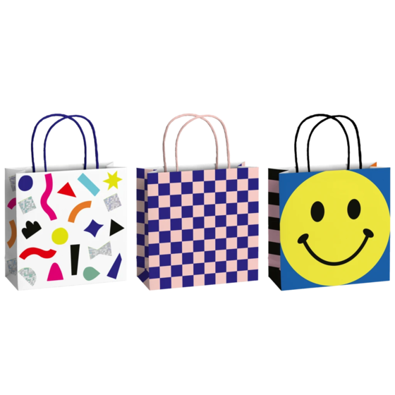 Gift Bag Set “Tyra” | 20×20×8 cm, 200 gsm, multi-coloured