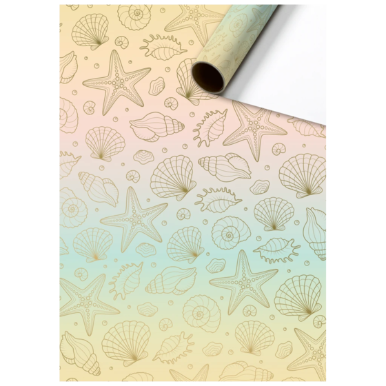 Geschenkpapier „Sereia“ | 70 cm × 2 m, 80 g/m², mehrfarbig