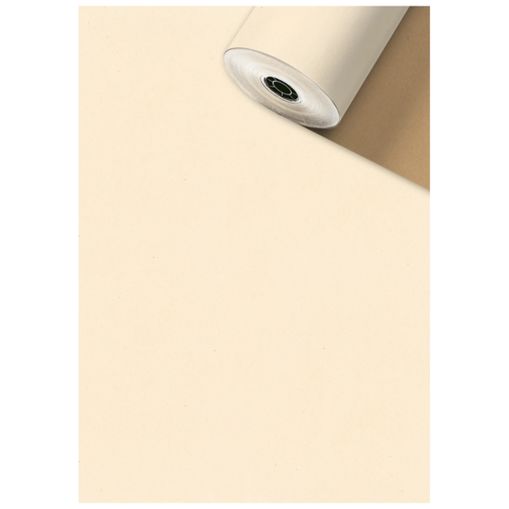 Geschenkpapier Sécaré-Rolle „Uni Recycling“ | 50 cm × 250 m, 70 g/m², beige/braun
