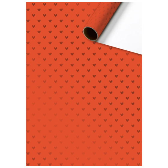 Gift Wrapping Paper “Zisa” | 70 cm × 1,5 m, 76 gsm, red