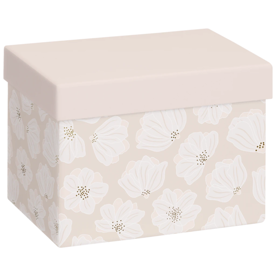 Geschenkbox „Hether“ | 12×12×16,5 cm, 120 g/m², altrosa