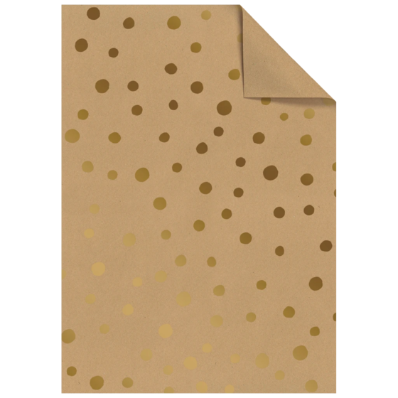 Geschenkpapier-Bogen „Nuna“ | 50×70 cm, 70 g/m², braun