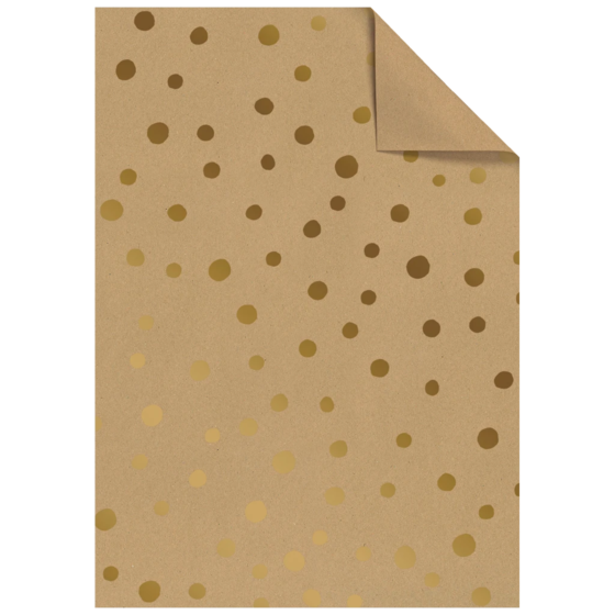 Geschenkpapier-Bogen „Nuna“ | 50×70 cm, 70 g/m², braun