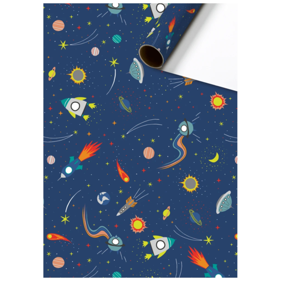 Gift Wrapping Paper “Cornelius” | 70 cm × 2 m, 80 gsm, dark blue
