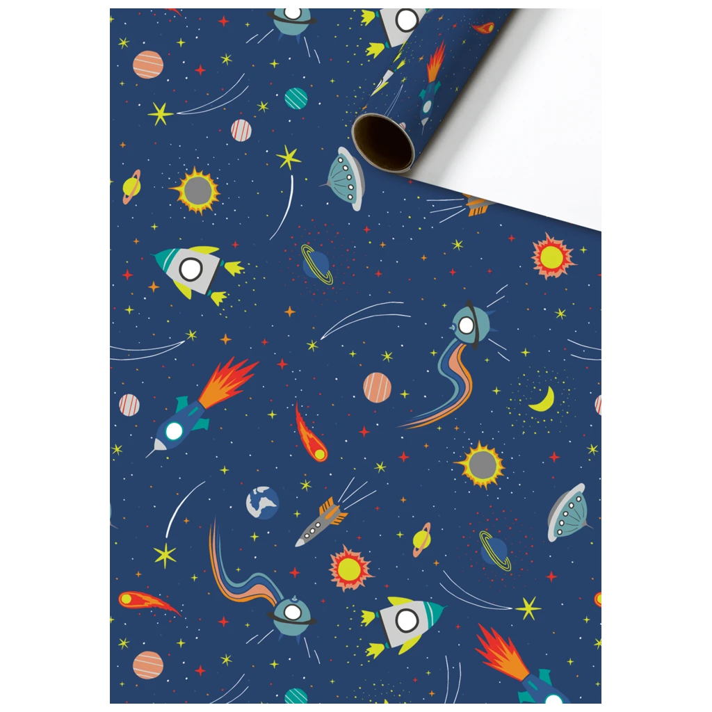 Geschenkpapier „Cornelius“ | 70 cm × 2 m, 80 g/m², dunkelblau