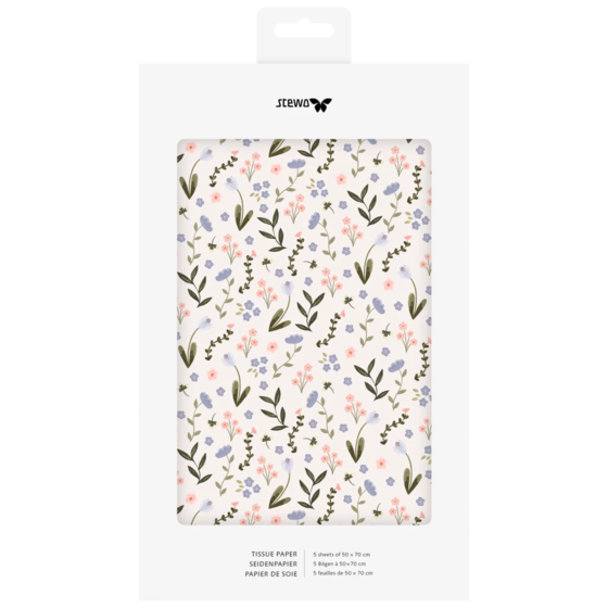 Seidenpapier „Callie“ | 50×70 cm, 30 g/m², beige, 5 Stück