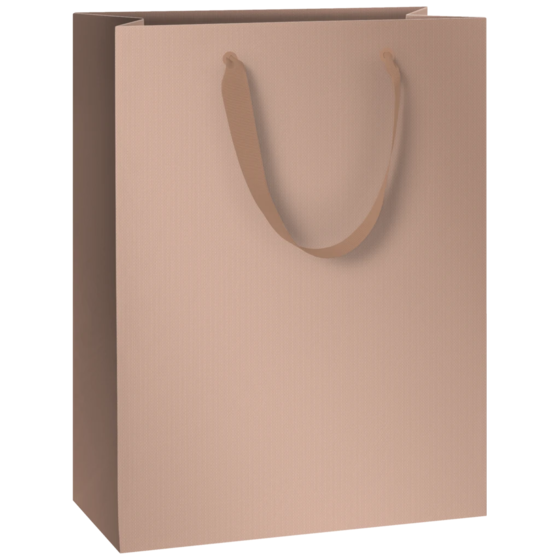 Geschenktasche „Uni Pure“ | 23×30×13 cm, 230 g/m², bronzegold