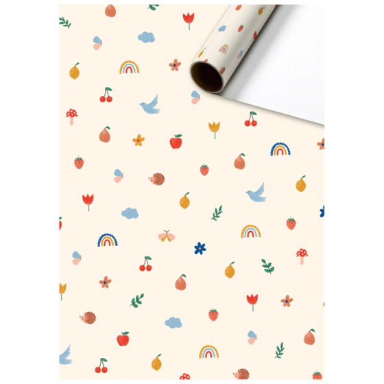Geschenkpapier „Misha“ | 70 cm × 2 m, 80 g/m², beige