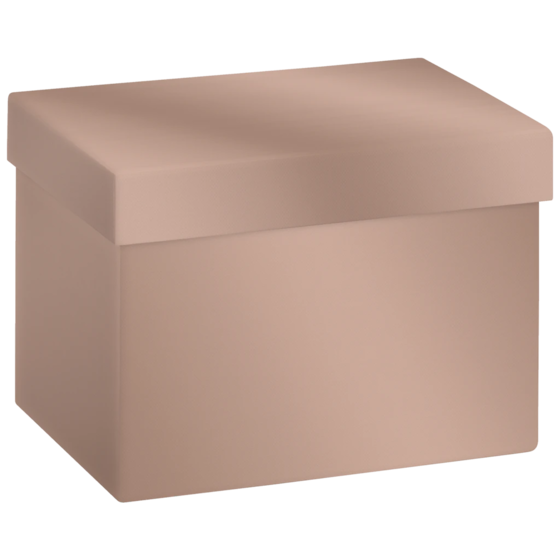 Geschenkbox „Uni Pure“ | 12×12×16,5 cm, 120 g/m², bronzegold