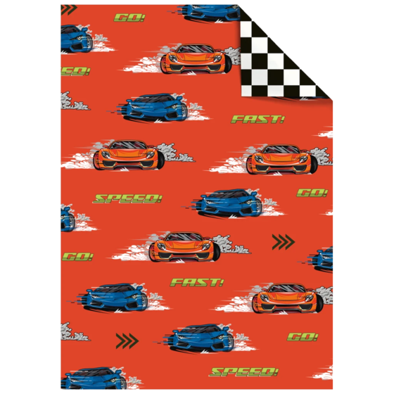 Papier cadeau « Schorsch » | 100×70 cm, 80 g/m², rouge