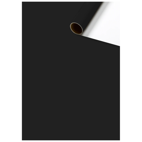 Geschenkpapier „Uni Plain“ One Colour | 70 cm × 2 m, 80 g/m², schwarz