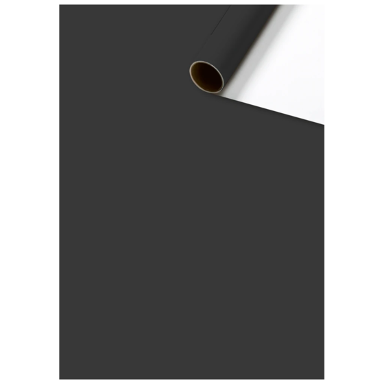 Geschenkpapier „Uni Plain“ One Colour | 70 cm × 2 m, 80 g/m², schwarz
