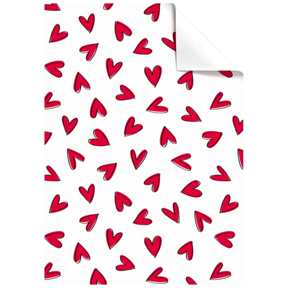Geschenkpapier-Bogen „Riley“ | 100×70 cm, 80 g/m², weiß