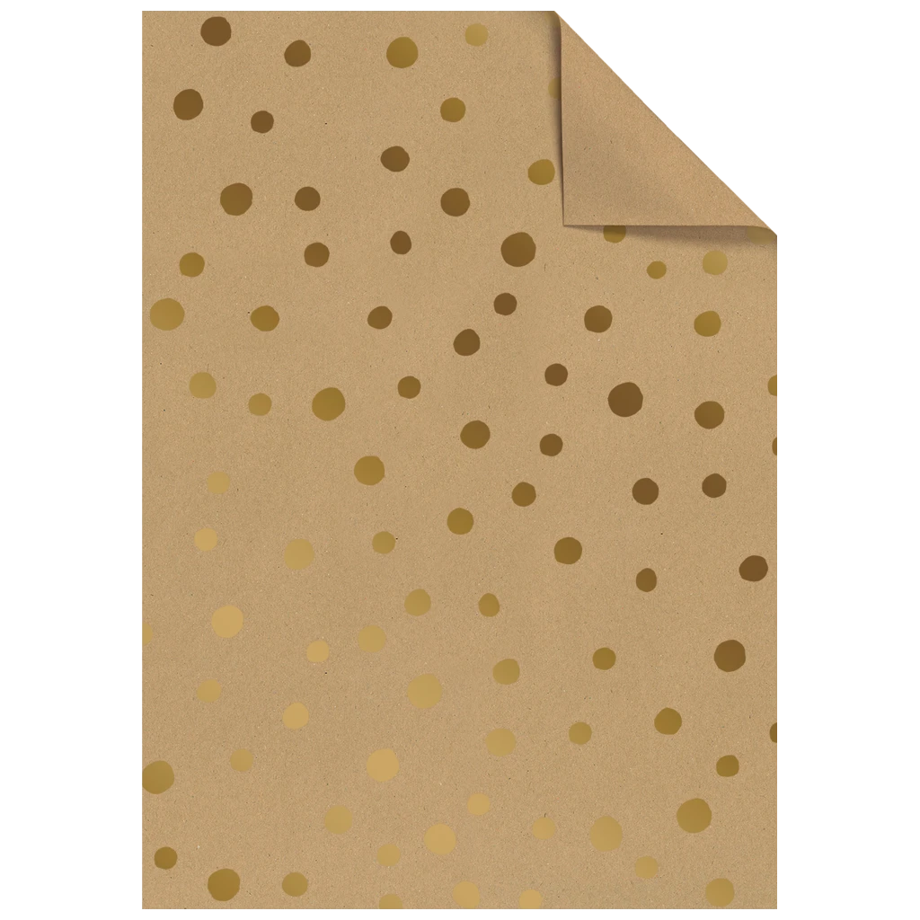 Geschenkpapier-Bogen „Nuna“ | 100×70 cm, 70 g/m², braun