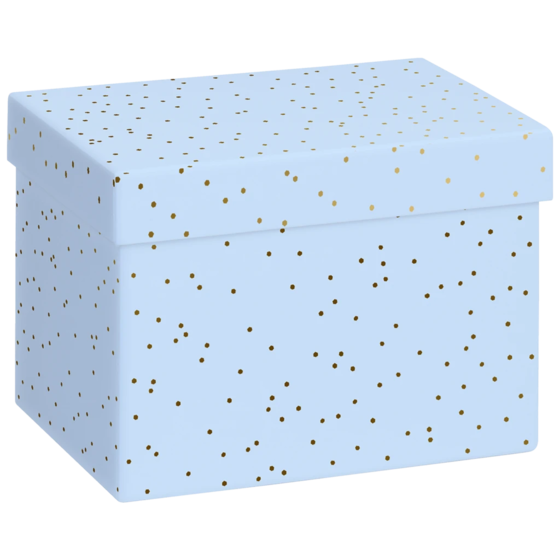 Geschenkbox „Yvie“ | 12×12×16,5 cm, hellblau