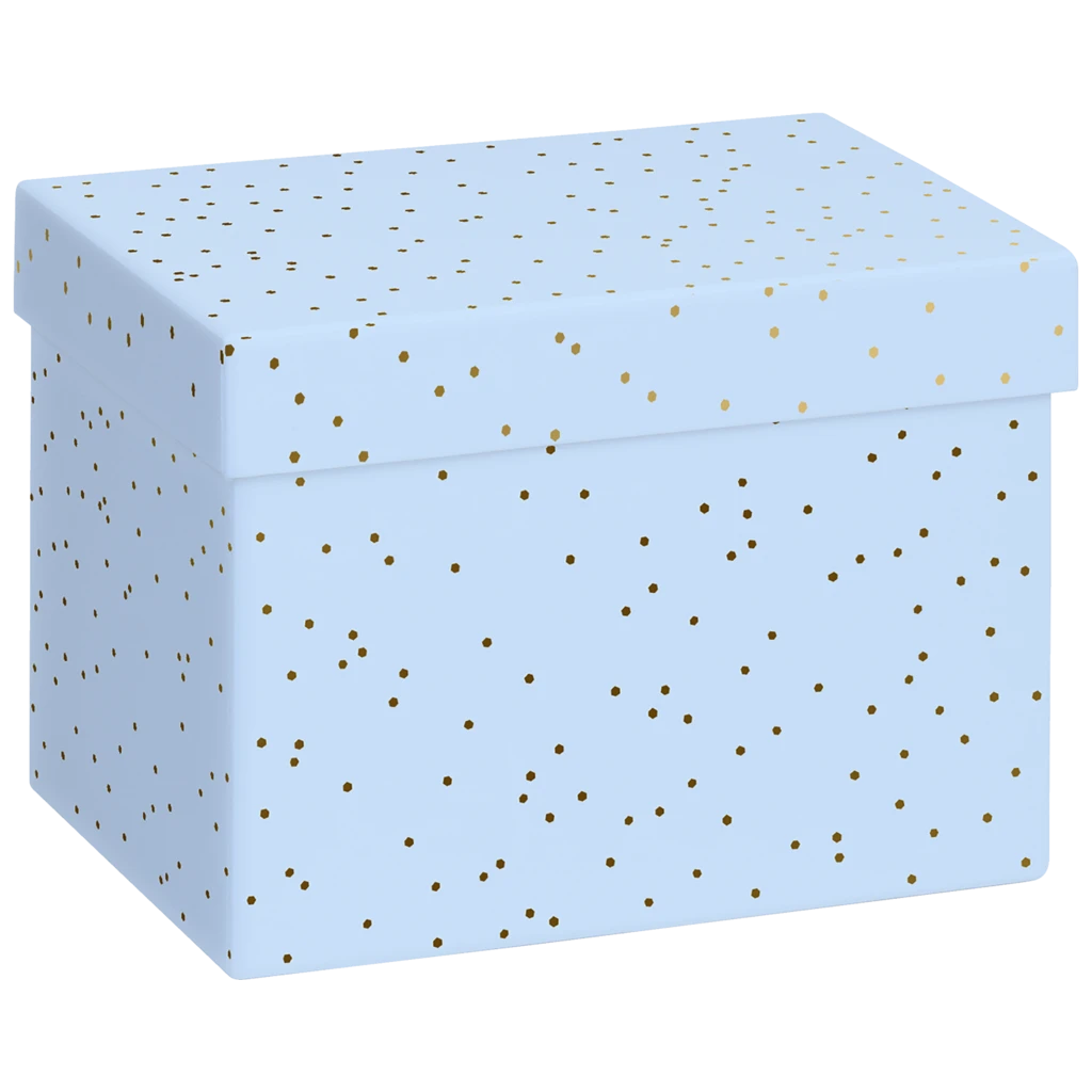 Geschenkbox „Yvie“ | 12×12×16,5 cm, hellblau