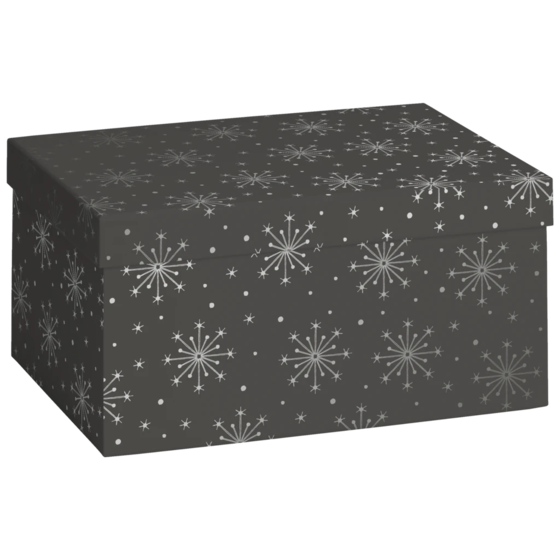 Geschenkbox „Nieve“ | 16,5×12×24 cm, dunkelgrau