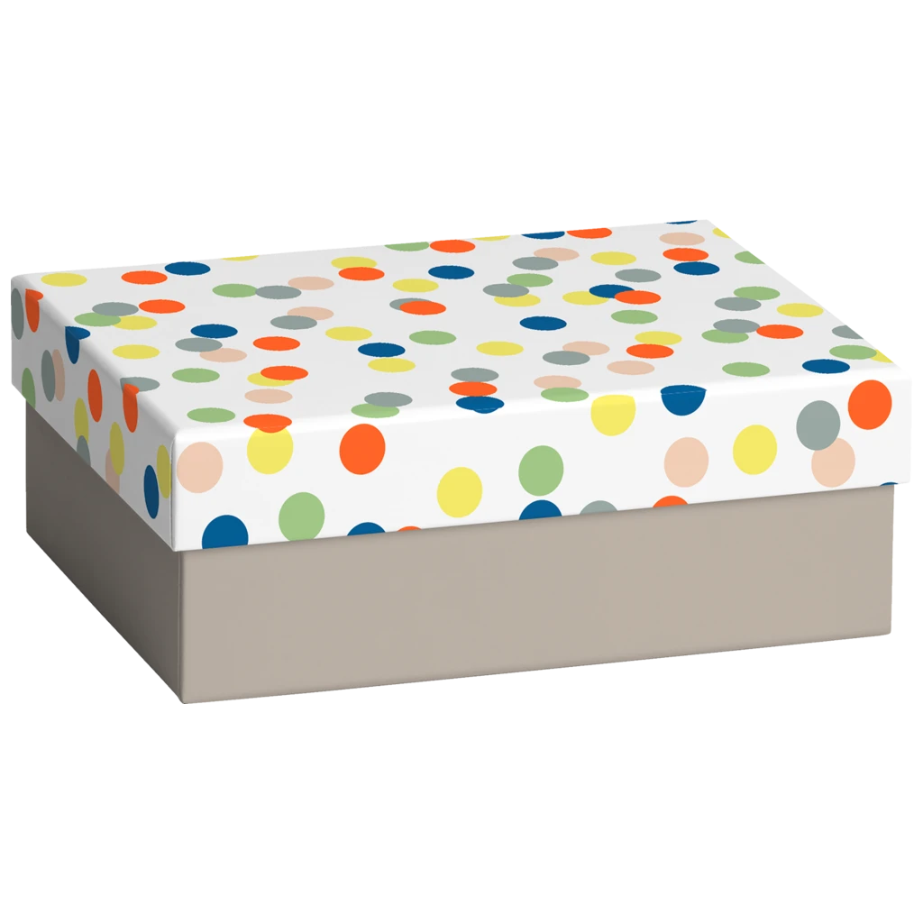 Gift Box “Harlie” | 16,5×6×12 cm, white/variegated