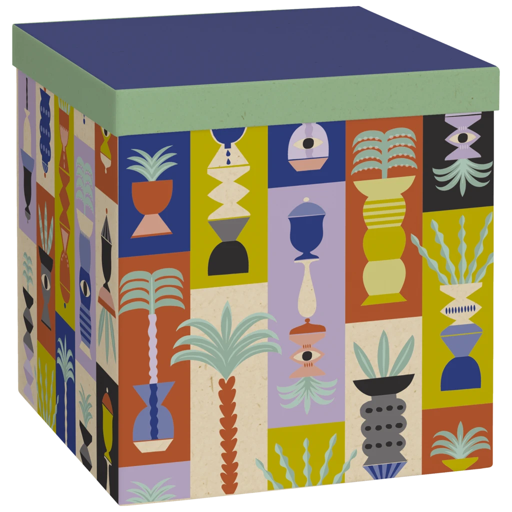 Geschenkbox „Shani“ | 23×24×23 cm, mehrfarbig