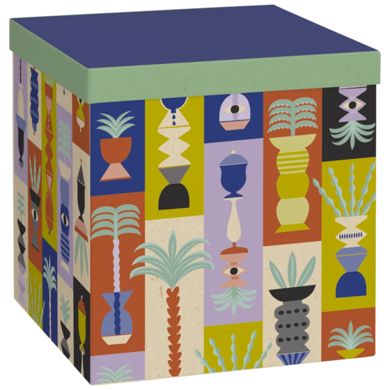 Geschenkbox „Shani“ | 23×24×23 cm, mehrfarbig