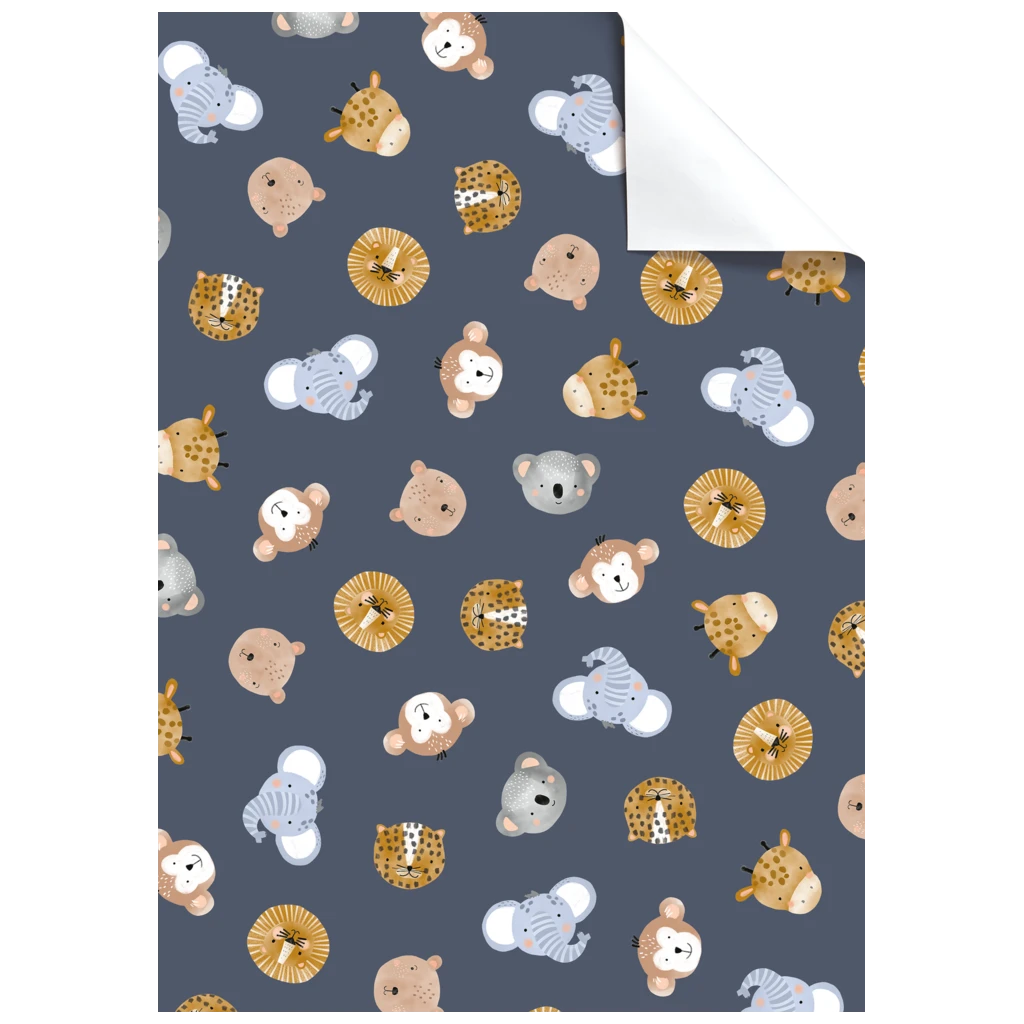 Geschenkpapier-Bogen „Buba“ | 100×70 cm, 70 g/m², blauviolett