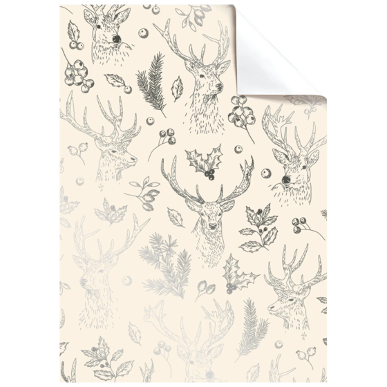 Geschenkpapier-Bogen „Beau“ | 100×70 cm, 76 g/m², beige
