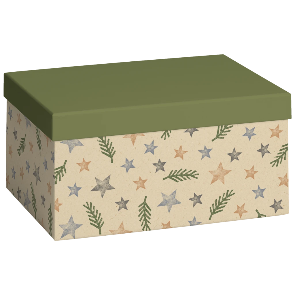 Geschenkbox „Naruto“ | 16,5×12×24 cm, grün/hellbraun