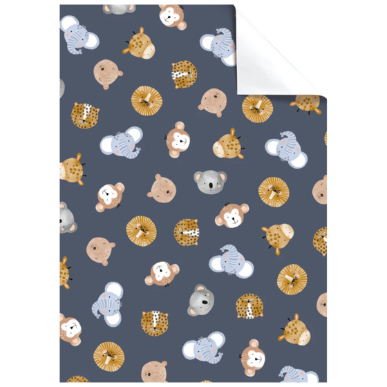 Papier cadeau « Buba » | 50×70 cm, 70 g/m², bleu violette