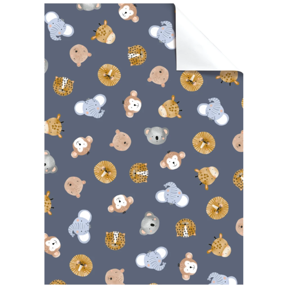 Geschenkpapier-Bogen „Buba“ | 50×70 cm, 70 g/m², blauviolett