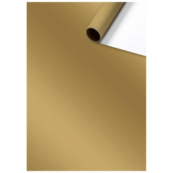 Geschenkpapier „Uni Plain“ One Colour | 70 cm × 2 m, 80 g/m², gold