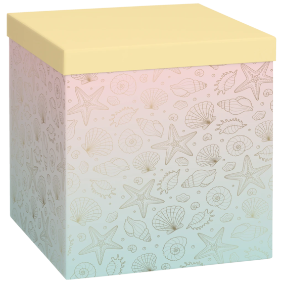 Geschenkbox „Sereia“ | 23×24×23 cm, 120 g/m², mehrfarbig