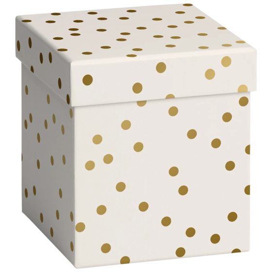 Geschenkbox „Coco“ | 11×12×11 cm, beige