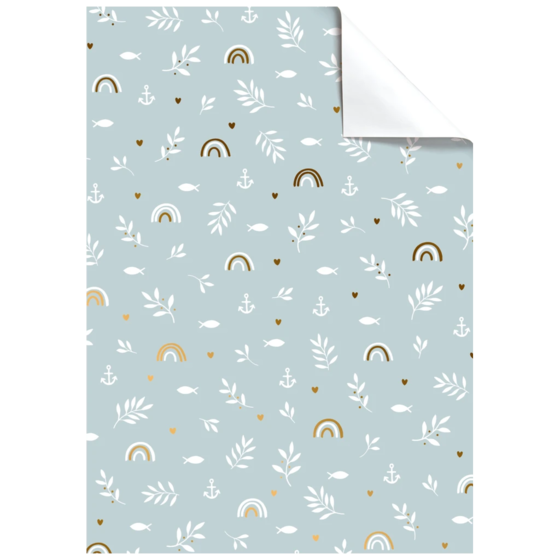 Geschenkpapier-Bogen | 50×70 cm, 76 g/m², hellblau