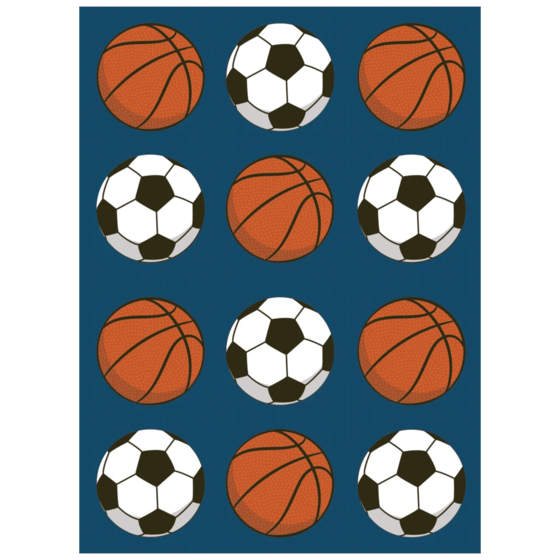 Aufkleber Bogen „Jordan“ | 110×150 mm, blau, 4 Blatt