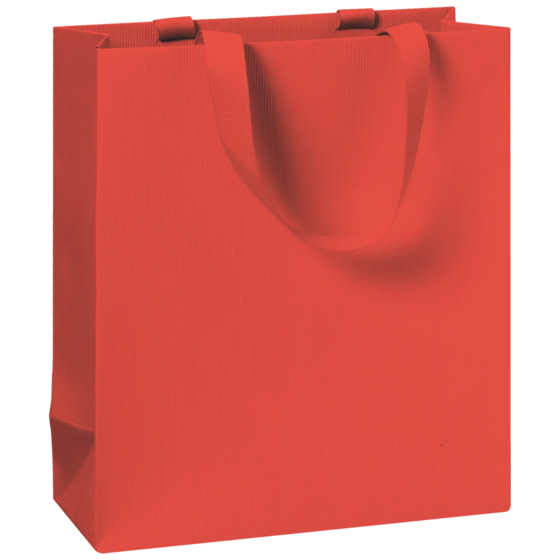 Pochette cadeau One Colour | 18×21×8 cm, 250 g/m², rouge