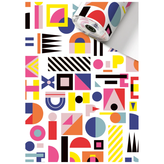 Geschenkpapier Sécaré-Rolle „Pim“ | 70 cm × 250 m, 80 g/m², mehrfarbig
