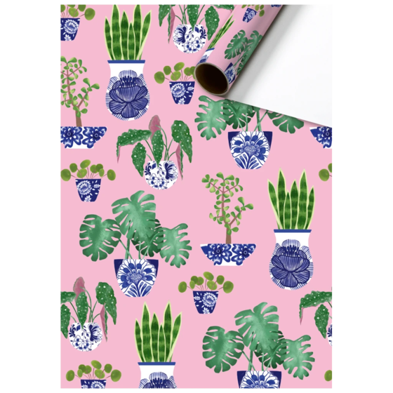 Gift Wrapping Paper “Amal” | 70 cm × 2 m, 80 gsm, pink